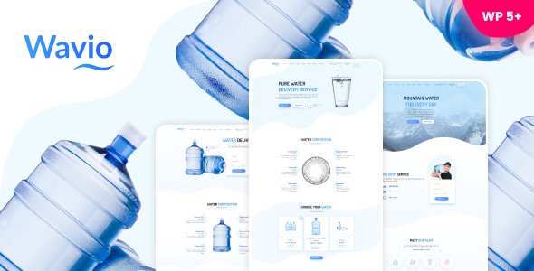 Wavio – Water Delivery WordPress Theme