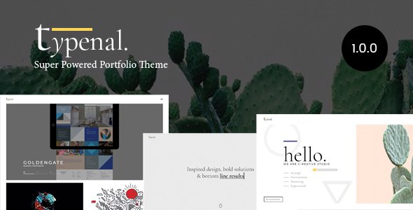 Typenal – Portfolio Creative WordPress Theme