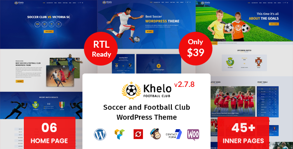 Khelo – Soccer & Sports WordPress Theme