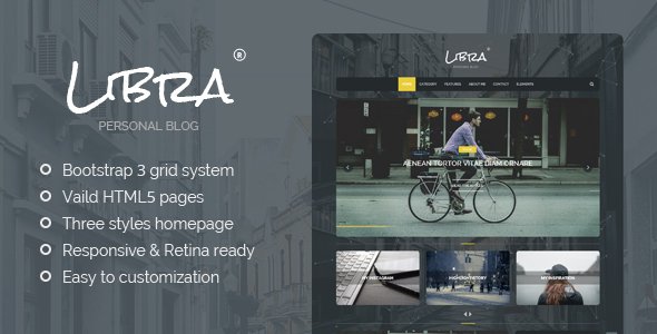 Libra – Personal Blog WordPress Theme