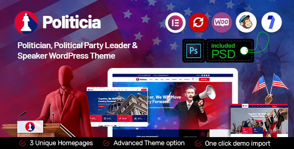Politicia – Politician & Speaker WordPress Theme