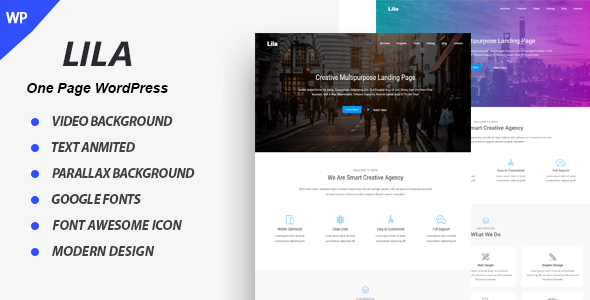 Lila – One Page Parallax