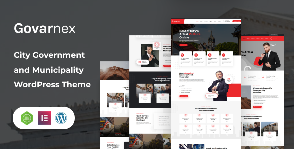 Govarnex – City Government and Municipality WordPress Theme