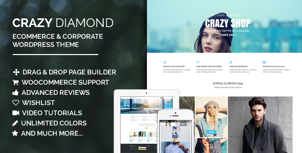 Crazy Diamond – Ecommerce & Corporate Theme