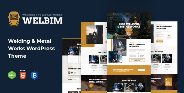 Welbim – Welding Services WordPress Theme