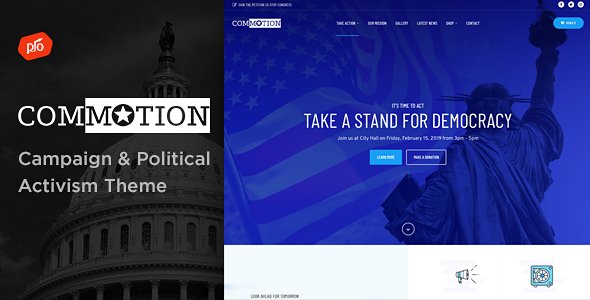 Commotion – Campaign & Political Activism Theme