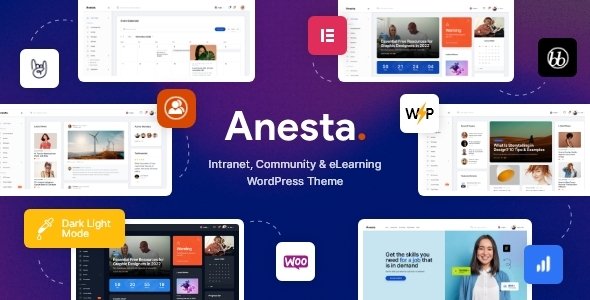 Anesta – Intranet, Extranet, Community and BuddyPress WordPress Theme
