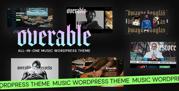Overable – Professional Music WordPress Theme
