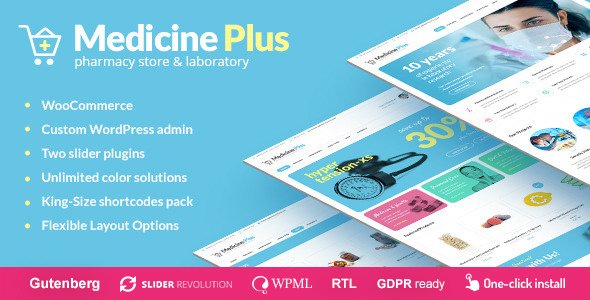Medicine Plus – Medical Pharmacy & Drugstore Theme