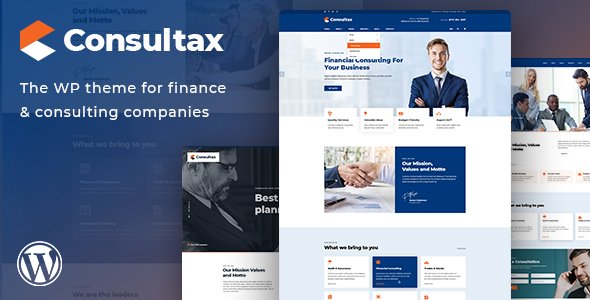 Consultax – Financial & Consulting WordPress Theme