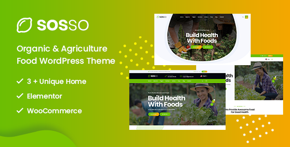 Sosso – Agriculture WordPress Theme