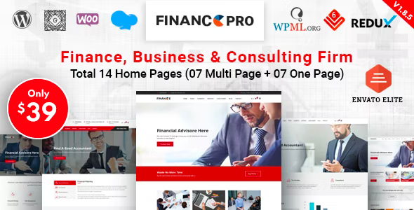 Finance Pro – Business & Consulting WordPress Theme