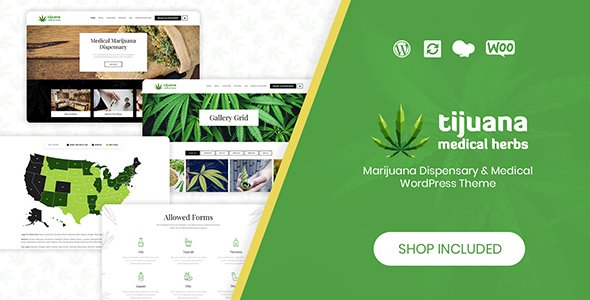 Tijuana – Marijuana Dispensary & Medical WordPress Theme