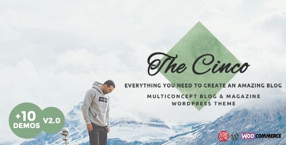 Cinco – Multi-Concept Elegant WordPress Blog Theme