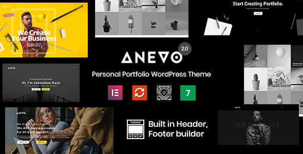 Anevo – Personal Portfolio WordPress Theme