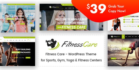 Fitness Care – Gym WordPress Theme