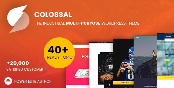 Colossal – Industrial multi-purpose WordPress Theme