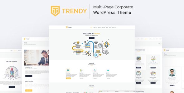 Trendy – MultiPage Corporate WordPress Theme