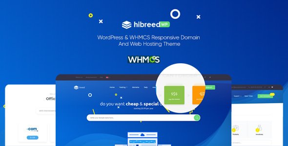 hibreed – WordPress & WHMCS Hosting Theme