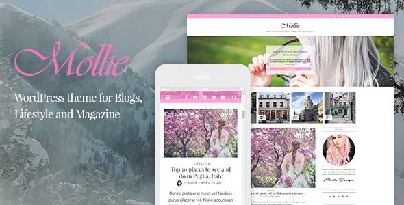 Mollie – Beautiful and Responsive WordPress Blog Theme