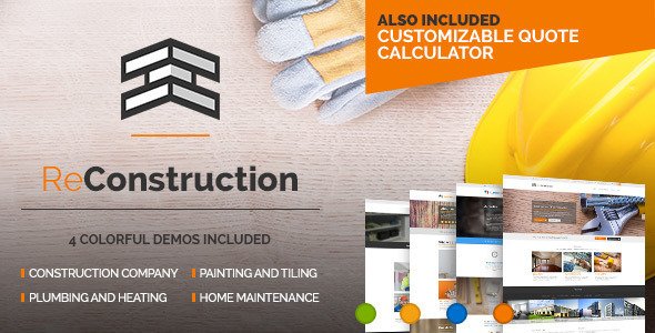 ReConstruction – Contractor & Building Theme