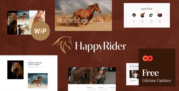 Happy Rider – Horse School & Equestrian Center WordPress Theme