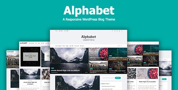 Alphabet – A Responsive WordPress Blog Theme