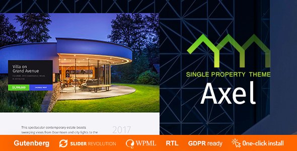 Axel – Single Property Real Estate Theme