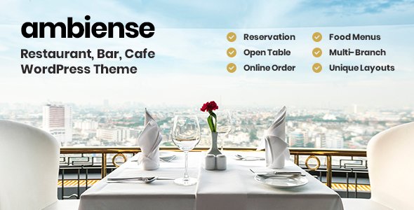 Ambiense – Restaurant & Cafe WordPress Theme