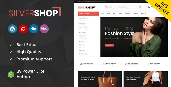 Silver Shop – Multipurpose WooCommerce Theme
