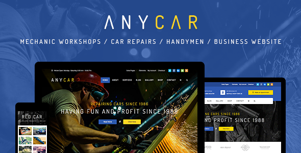 AnyCar – Automotive, Dealership WordPress Theme