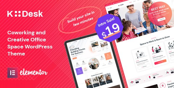 Kodesk – Coworking and Office Space WordPress Theme