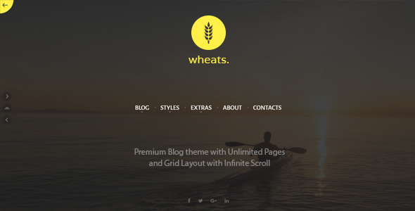 Wheats – WordPress easy blogging theme