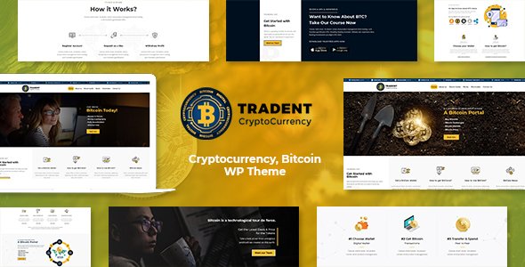 Tradent – Cryptocurrency, Bitcoin WordPress Theme