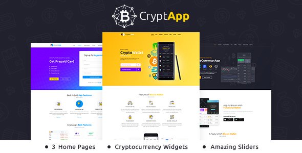 Crypt App – Landing Page WordPress