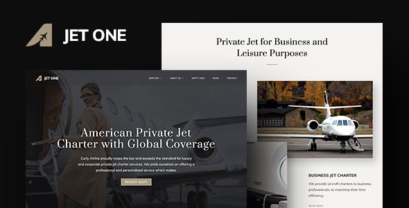 Jet One – Private Airline WordPress Theme