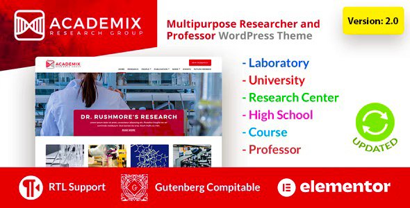 Academix – Multipurpose WordPress Theme