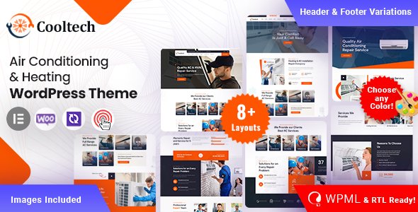 Cooltech – Air Conditioning & Heating WordPress Theme