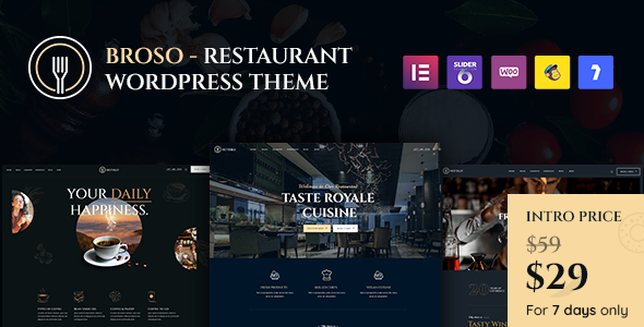 Broso – Restaurants & Cafes WordPress Theme