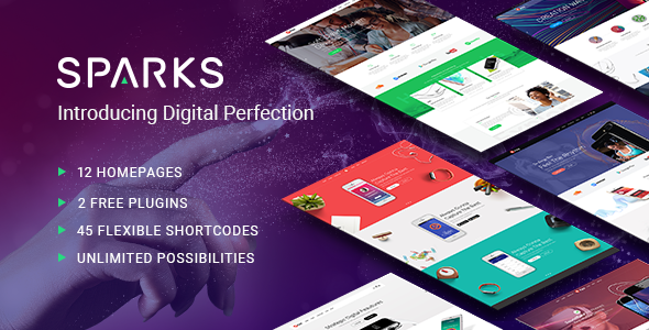 Sparks – App Development Theme