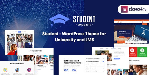 Student – WordPress Theme for University and LMS