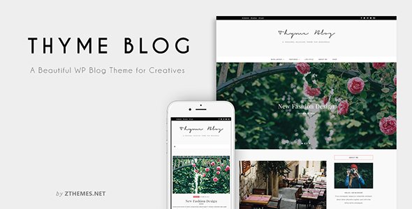 Thyme – A Blog & Shop Theme for WordPress