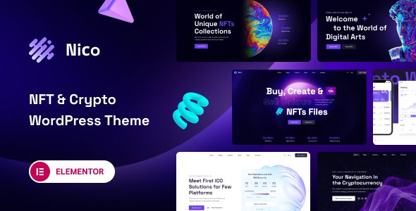 Nico – Creative & NFT-affiliate WordPress Theme