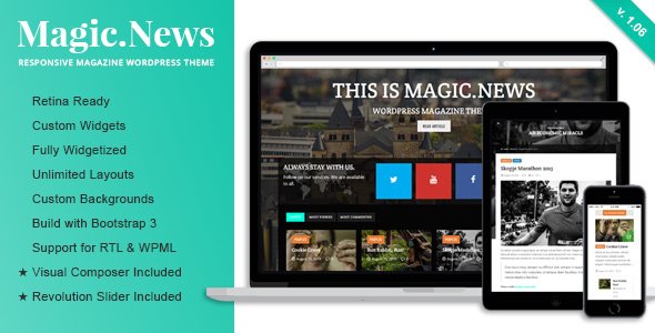 MagicNews – Responsive WordPress Magazine Theme
