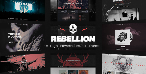 Rebellion – Theme for Music Bands & Record Labels