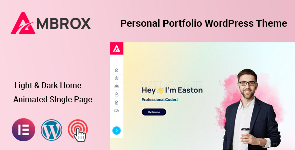 Ambrox – Personal Portfolio WordPress Theme