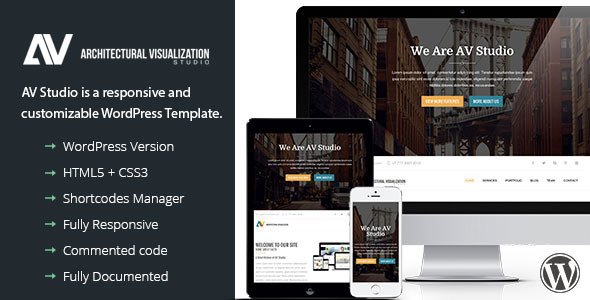 AV Studio – One Page WordPress Theme