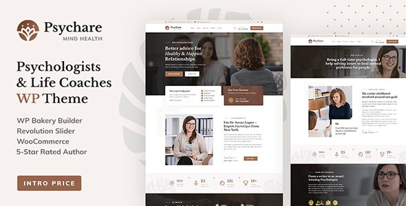 Psychare – WordPress Theme for Psychologists & Life Coaches