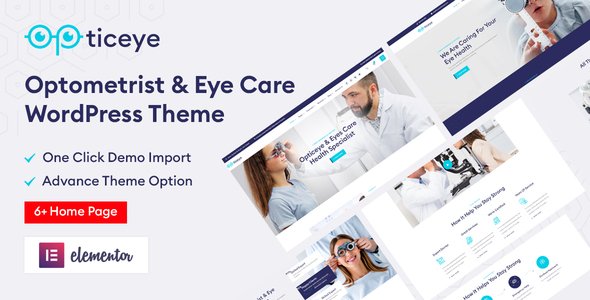 Opticeye – Optometrist & Eye Care WordPress Theme