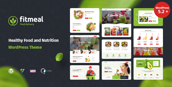 Fitmeal – Healthy Food Delivery and Diet Nutrition WordPress Theme